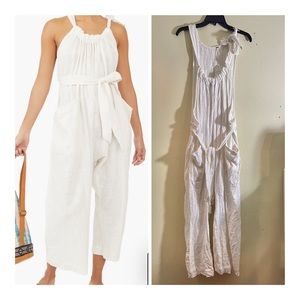 NWT Free People Henriette White Jumpsuit Size Xl